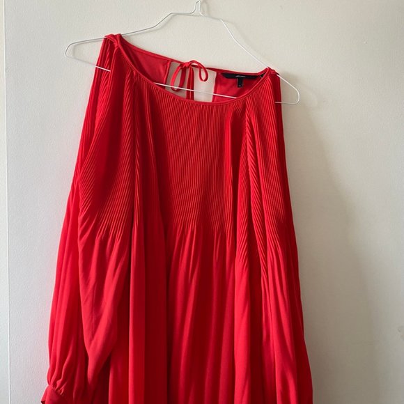 Vero Moda Coral "Cold Shoulder" Midi Dress - Picture 9 of 14